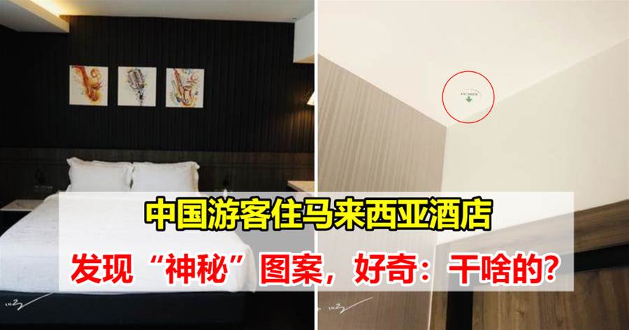 中国游客住马来西亚酒店，发现天花板上有“神秘”图案，好奇：这是干啥的？